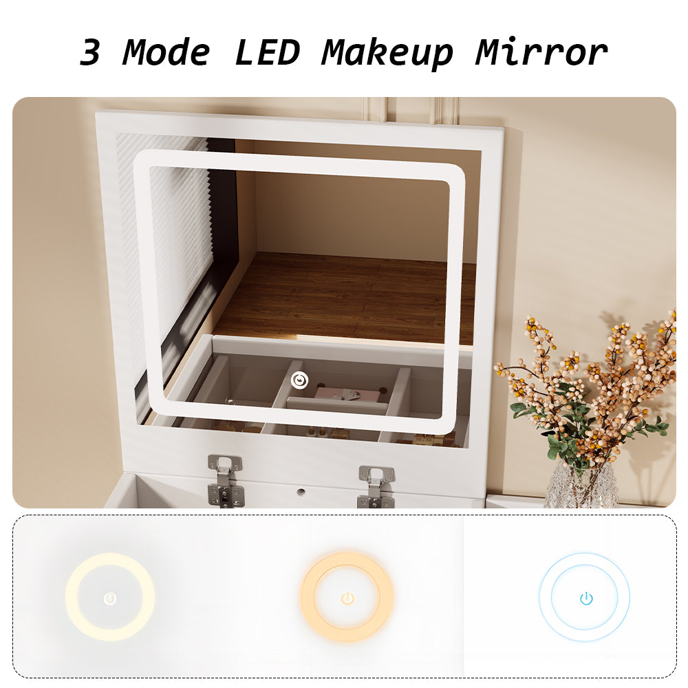 Eeeza Modern Minimalist Multifunctional Dressing Table