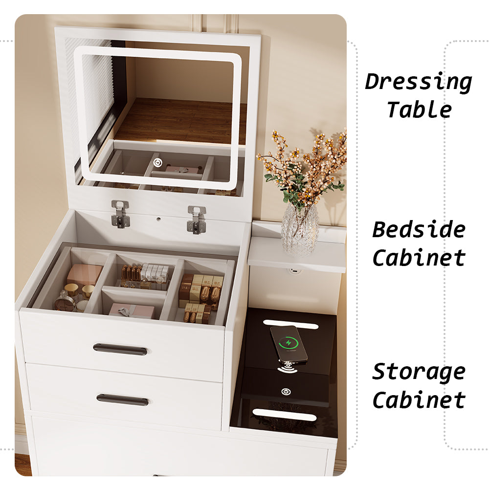 Eeeza Modern Minimalist Multifunctional Dressing Table