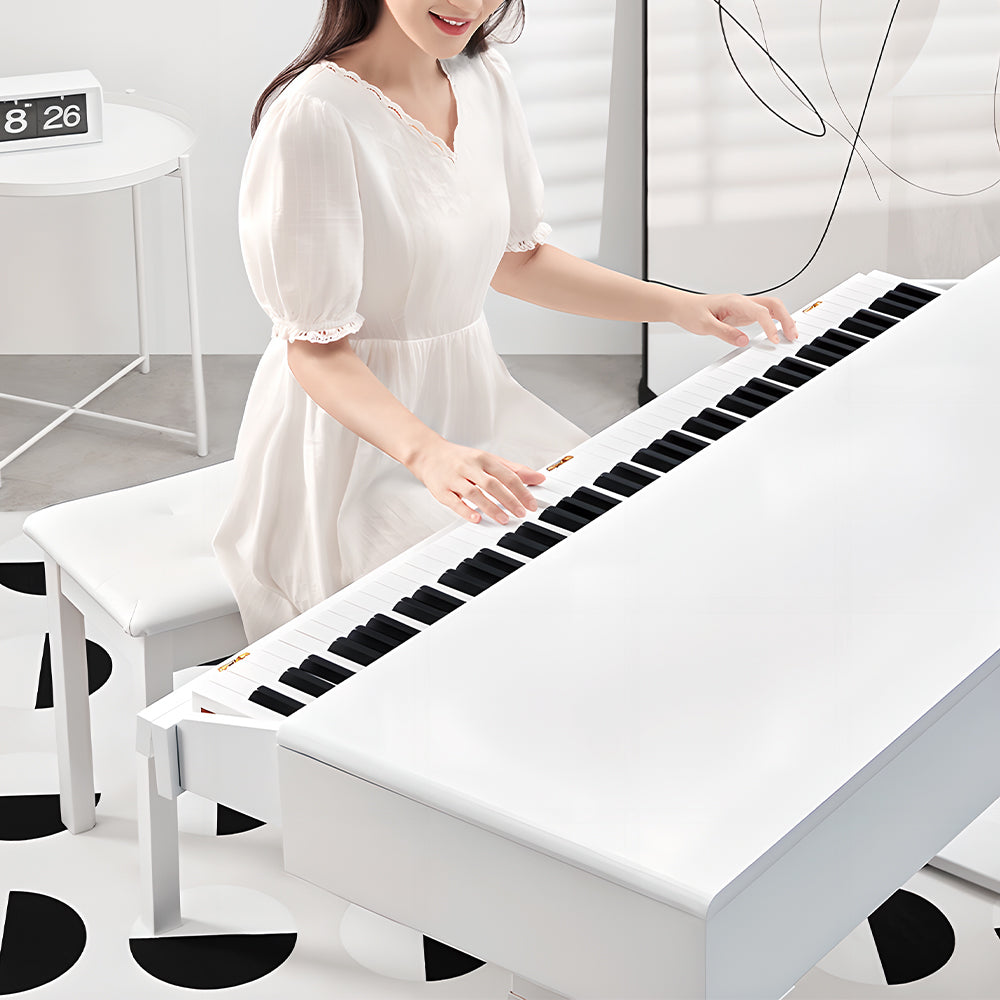 Betsy Smart Electric Height Adjustable 88 Key Full Size Weighted 2 in 1 Digital Piano With Bench