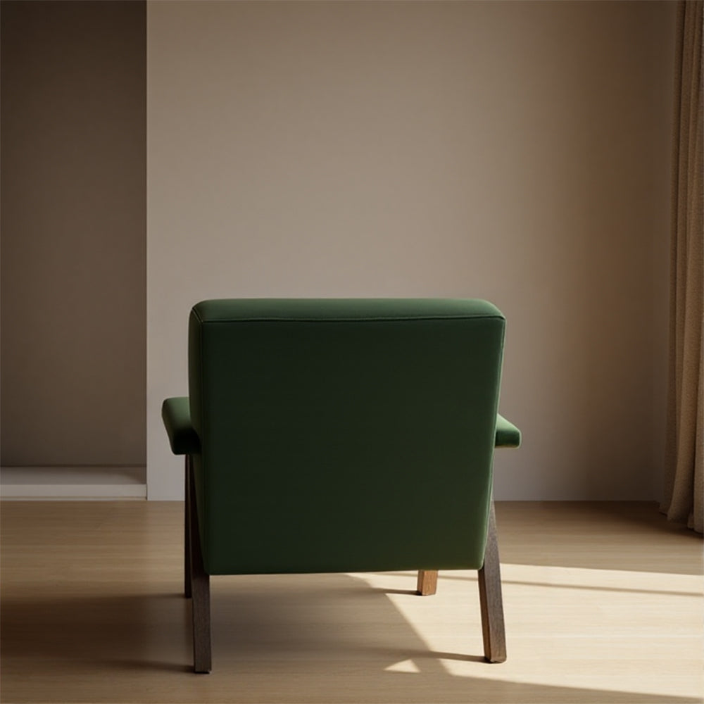 Brio Ergonomic Wood Frame Living Room Chair