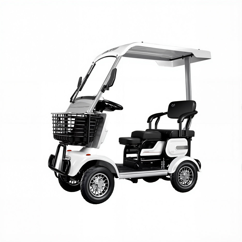 Eeeza 650W 60V 20Ah Electric Mobility Scooter with Foldable Child Seat & Adjustable Rear Bench