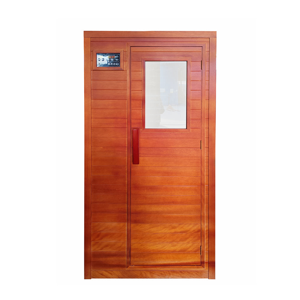 Eeeza 1-person/2-person Red Sandalwood Indoor Sauna