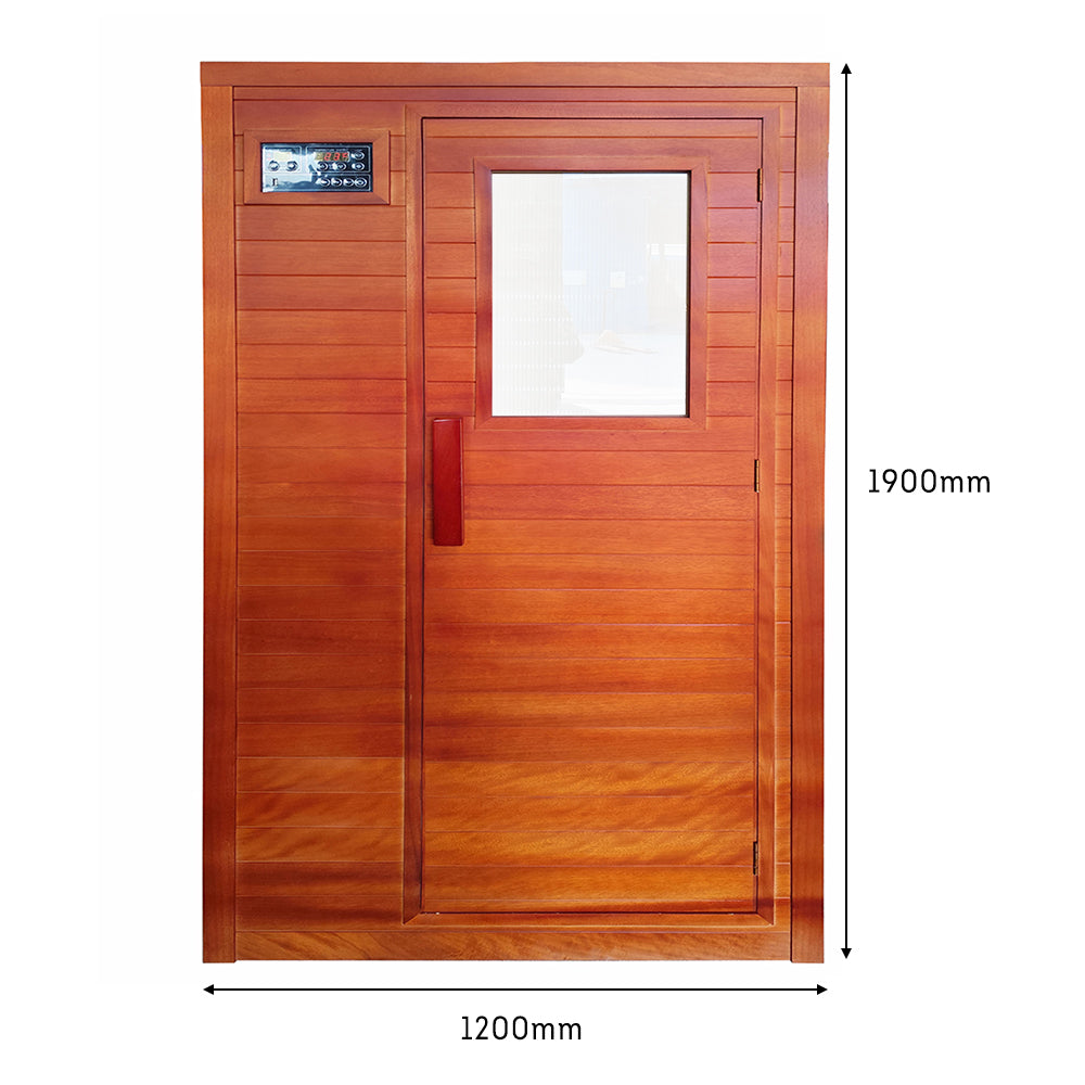 Eeeza 1-person/2-person Red Sandalwood Indoor Sauna