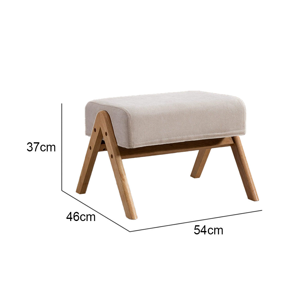 Eeeza Modern Casual Solid Wood Armchair