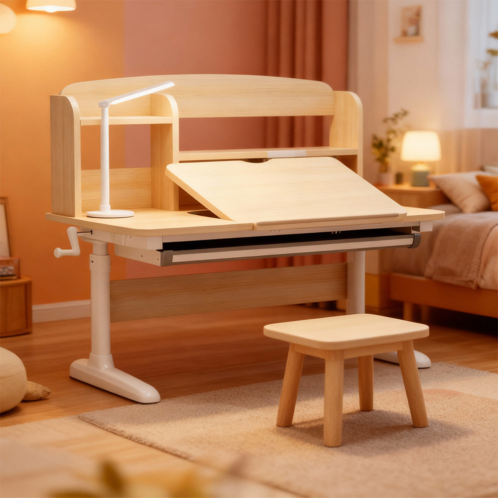 Eeeza Simple And Stylish Solid Wood Kids Desk