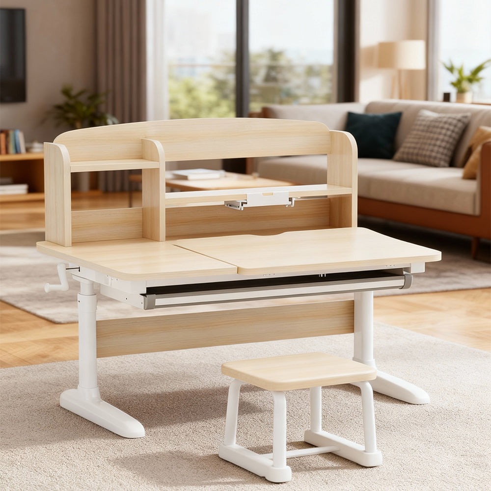 Eeeza Simple And Stylish Solid Wood Kids Desk