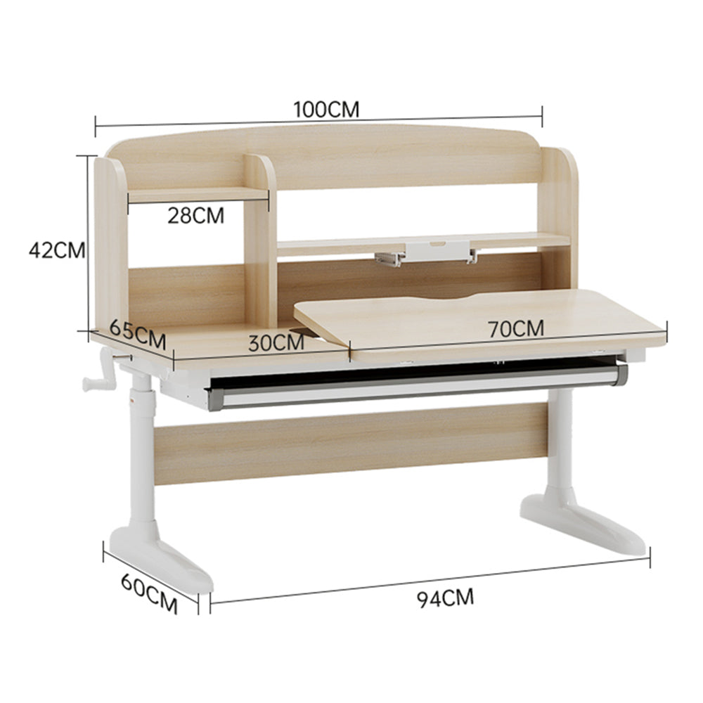Eeeza Simple And Stylish Solid Wood Kids Desk