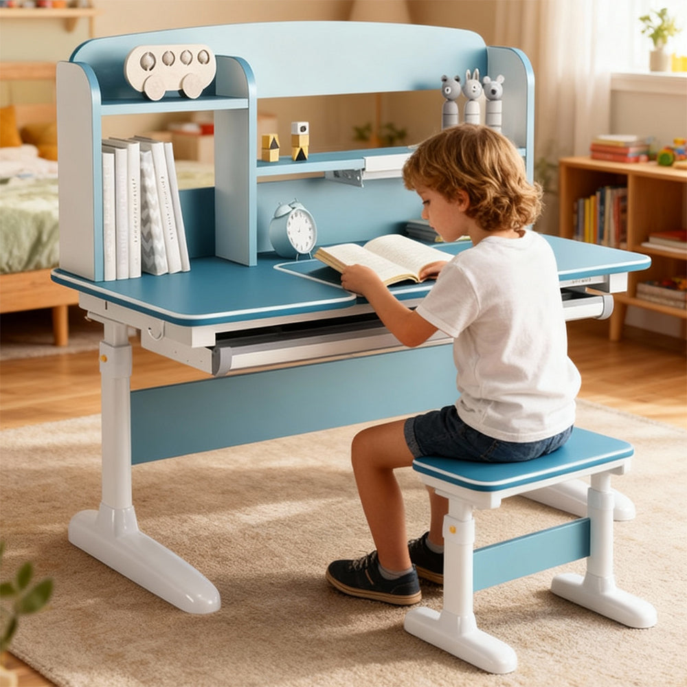 Eeeza Simple And Stylish Solid Wood Kids Desk