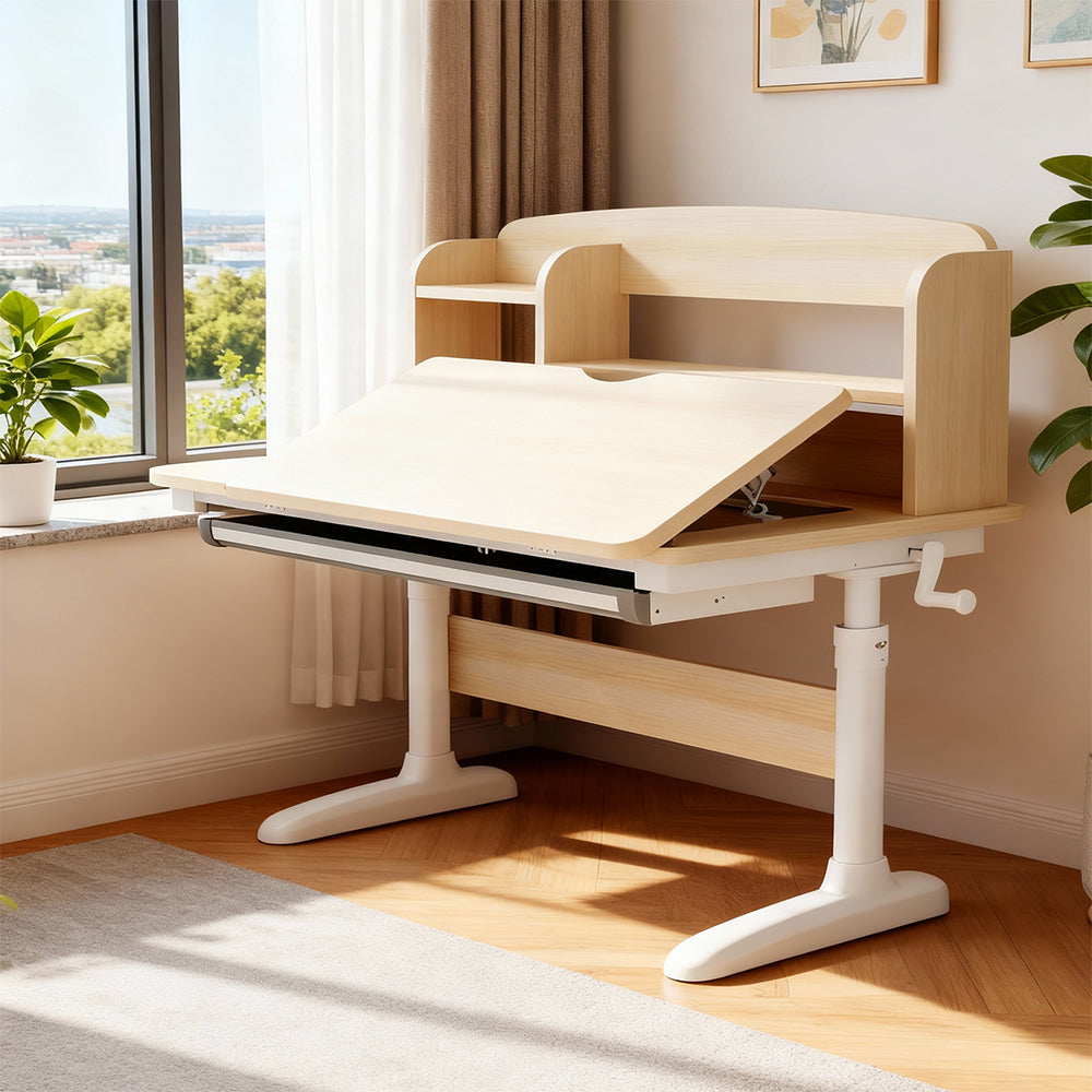 Eeeza Simple And Stylish Solid Wood Kids Desk