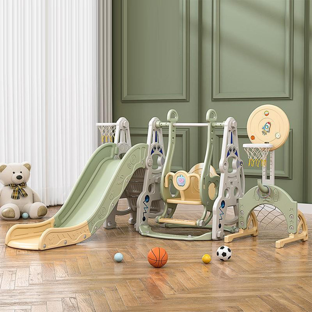 Eeeza 6-in-1 Children's Slide With Swing