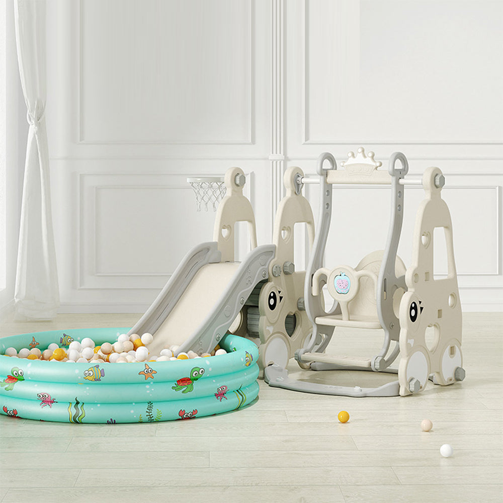 Eeeza 6-in-1 Children's Slide With Swing