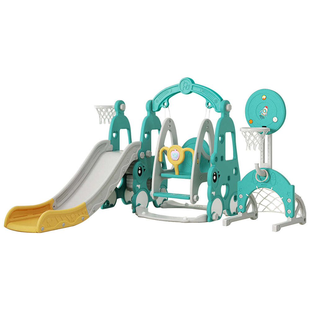Eeeza 6-in-1 Children's Slide With Swing
