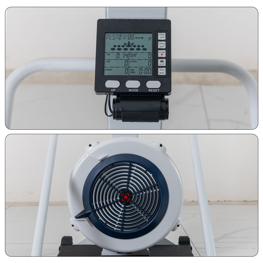 Eeeza Air Resistance Ski Trainer – Vertical Full-Body Cardio Machine with Smart Monitor
