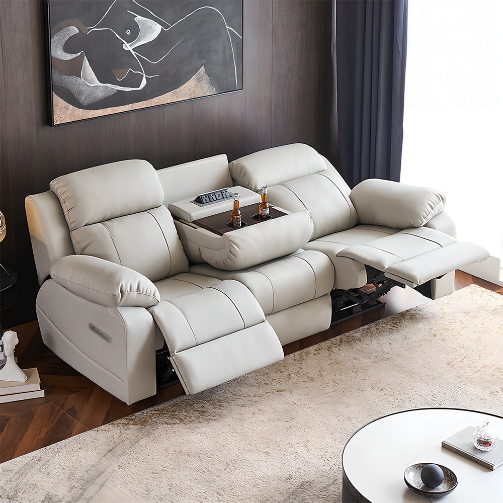 Eeeza 3-Seater Recliner Sofa – Power, Comfort, and Italian Minimalism Combined