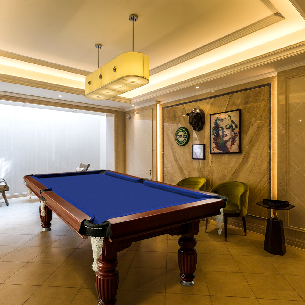 Eeeza 8FT Walnut Slate Pool Table – Classic Look with Full Accessories for Home or Lounge