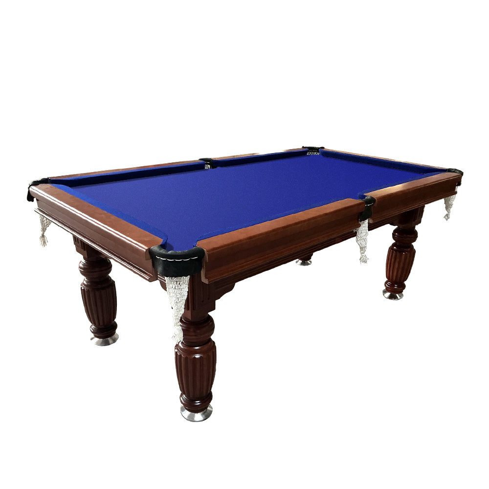 Eeeza 8FT Walnut Slate Pool Table – Classic Look with Full Accessories for Home or Lounge