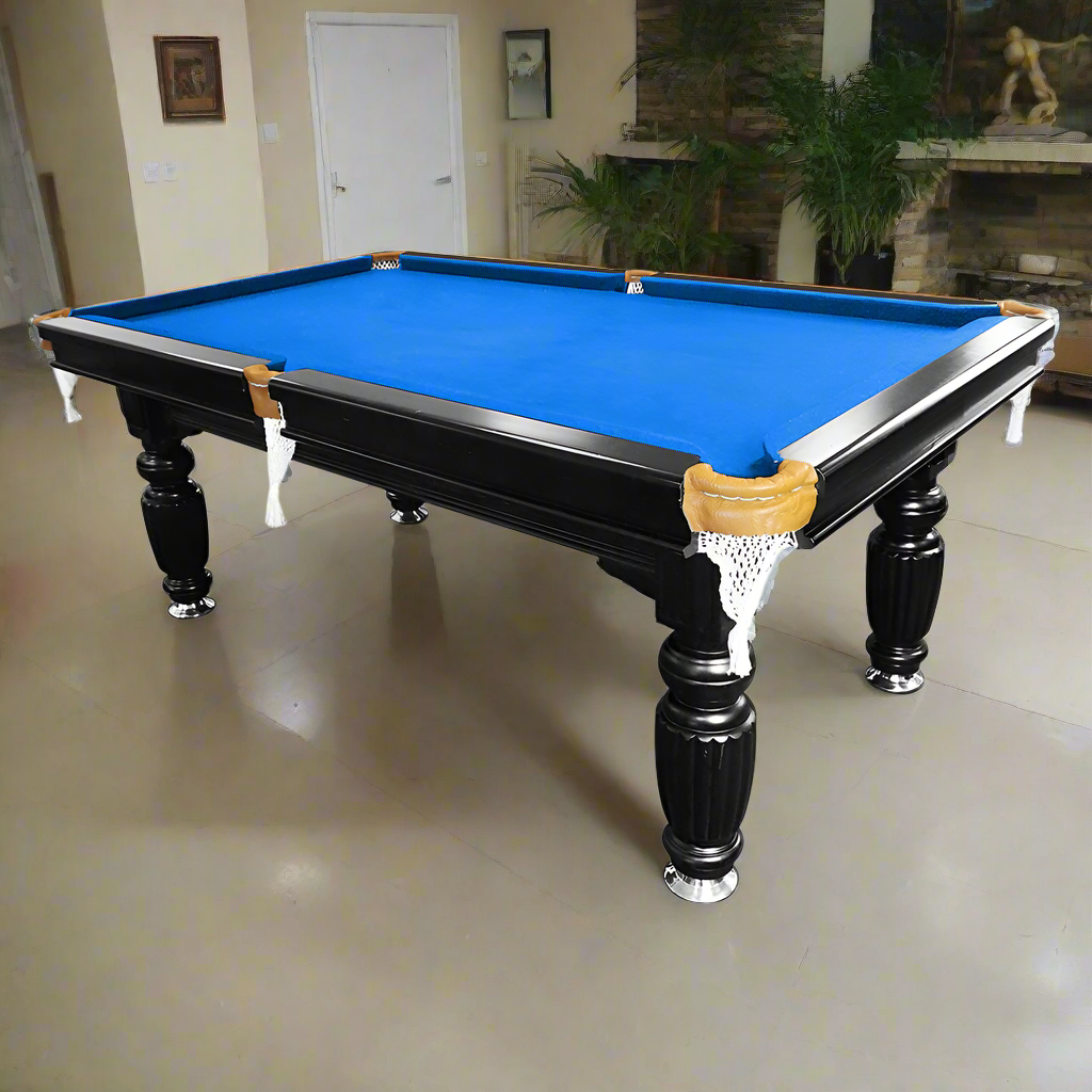 Eeeza 8FT Black Slate Pool Table – Modern Elegance with Full Accessories Set
