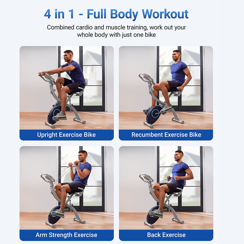 MERACH Foldable 4 in 1 Exercise Bike