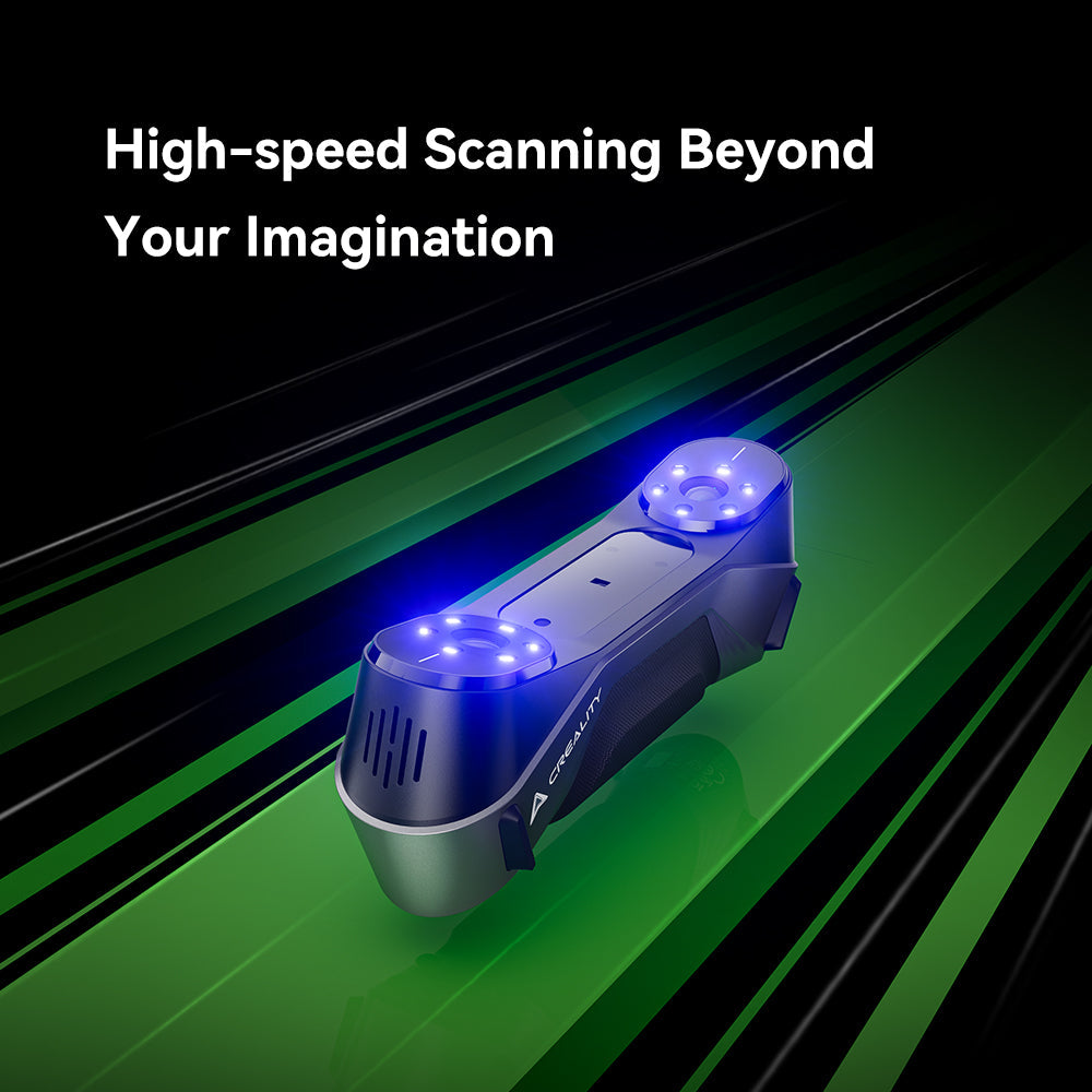 Creality CR-Scan Raptor, Hybrid Blue Laser & NlR, Metrology Grade Accuracy
