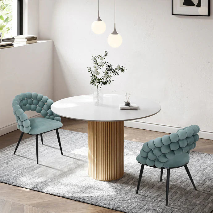 Familand Armchair Lounge Chair – Velvet Bouclé Accent