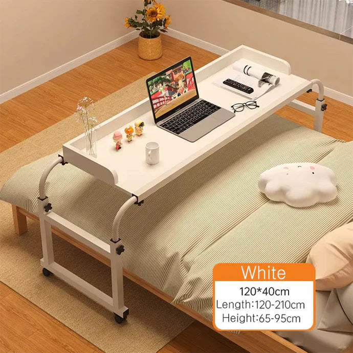 Mobile, Adjustable Desk (White): Ideal for Bed, Study or Compact Spaces