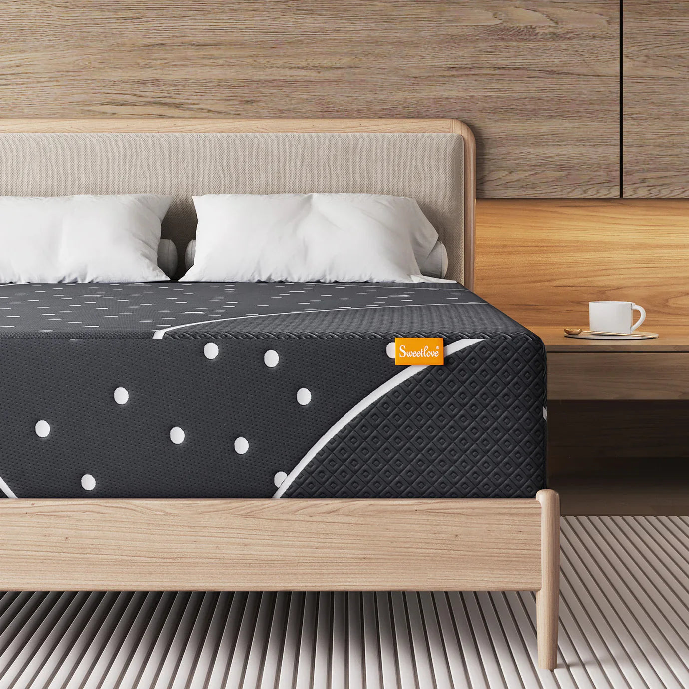 Queen Double Bed Mattress – Medium Firm Pocket Spring with Memory Foam