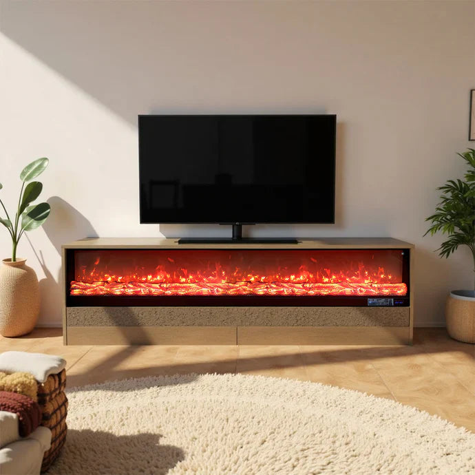 Simulated Flame Electric Fireplace Decoration - Warmth and Ambience Anytime