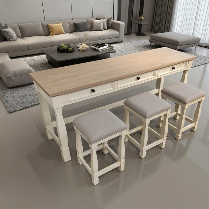 Brio Multi-Purpose Solid Rubber Wood Table Set