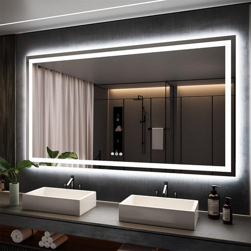 180cm LED Bathroom Mirror Bluetooth Speaker Music Makeup Mirror Dimmable
