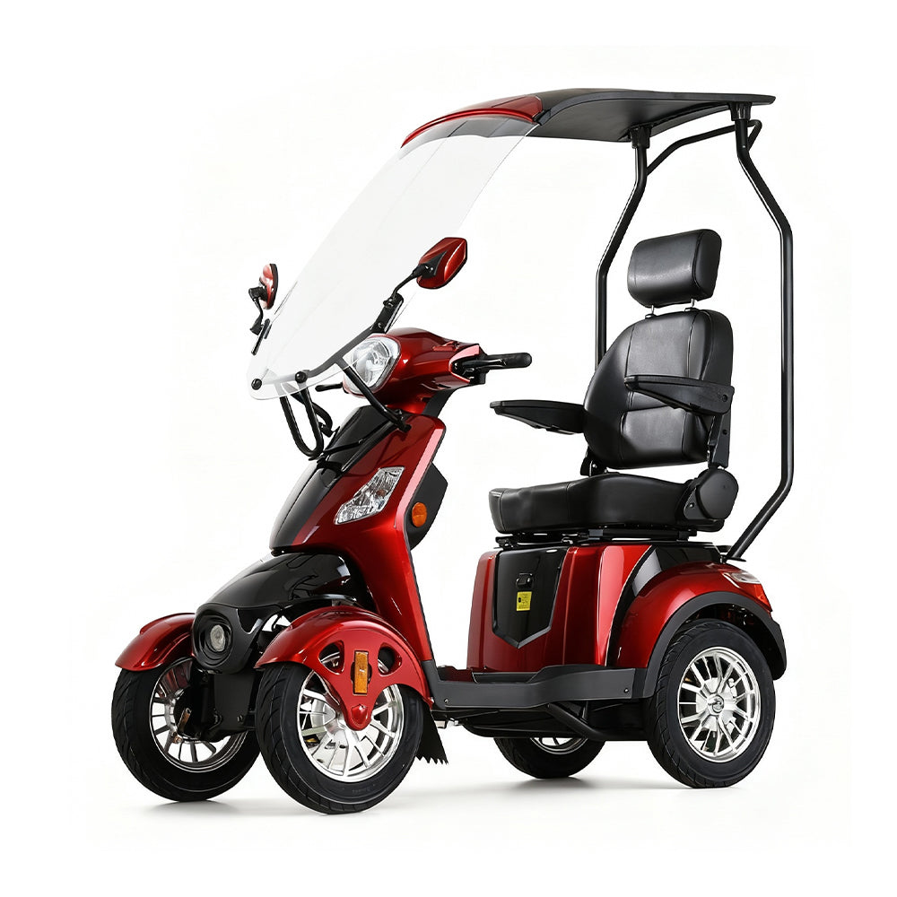 Eeeza B03B Mobility Scooter with Canopy & Windshield, 500W 60V20Ah