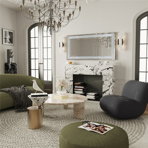 1.2M Oversized Luxury Decorative Wall Mirror Crushed Diamond Full Length Mirror