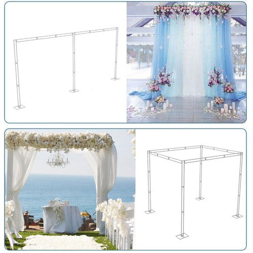 Flexible DIY Wedding Background Stand Wedding Canopy Solid Metal Drape Backdrop
