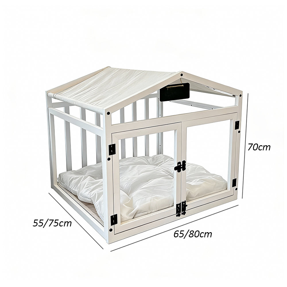 Eeeza Solid Wood Double-door Design Pet House