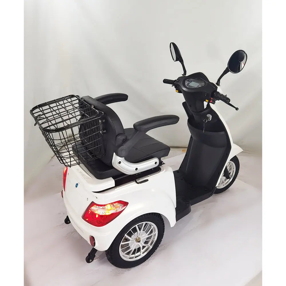 Eeeza Urban Comfort Scooter – 60V20Ah Three-Wheel Mobility with Rear Basket & Disc Brake System