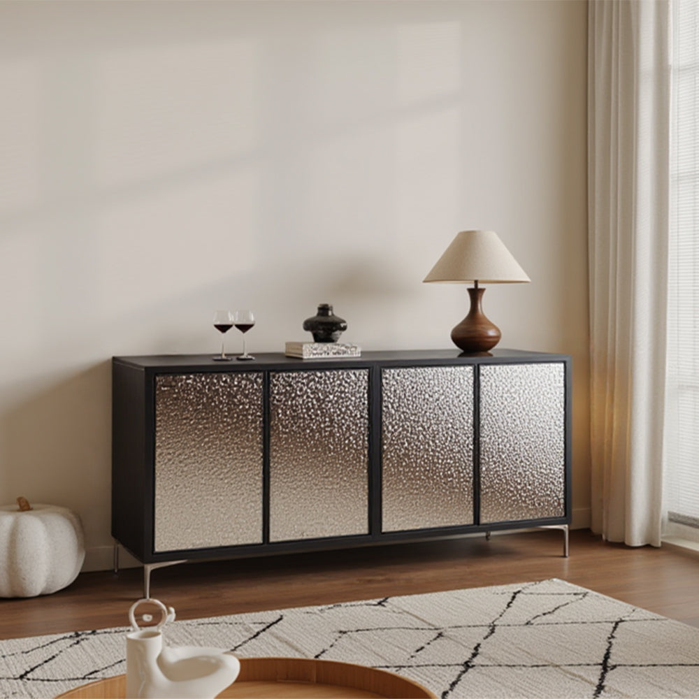 Brio Multi-function Stainless Steel 4-Door Cabinet