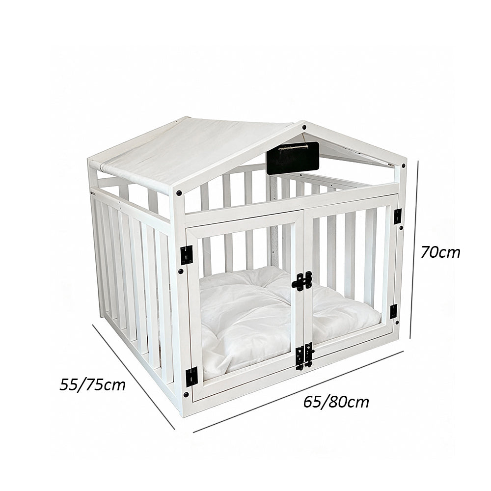 Eeeza Solid Wood Double-door Design Pet House