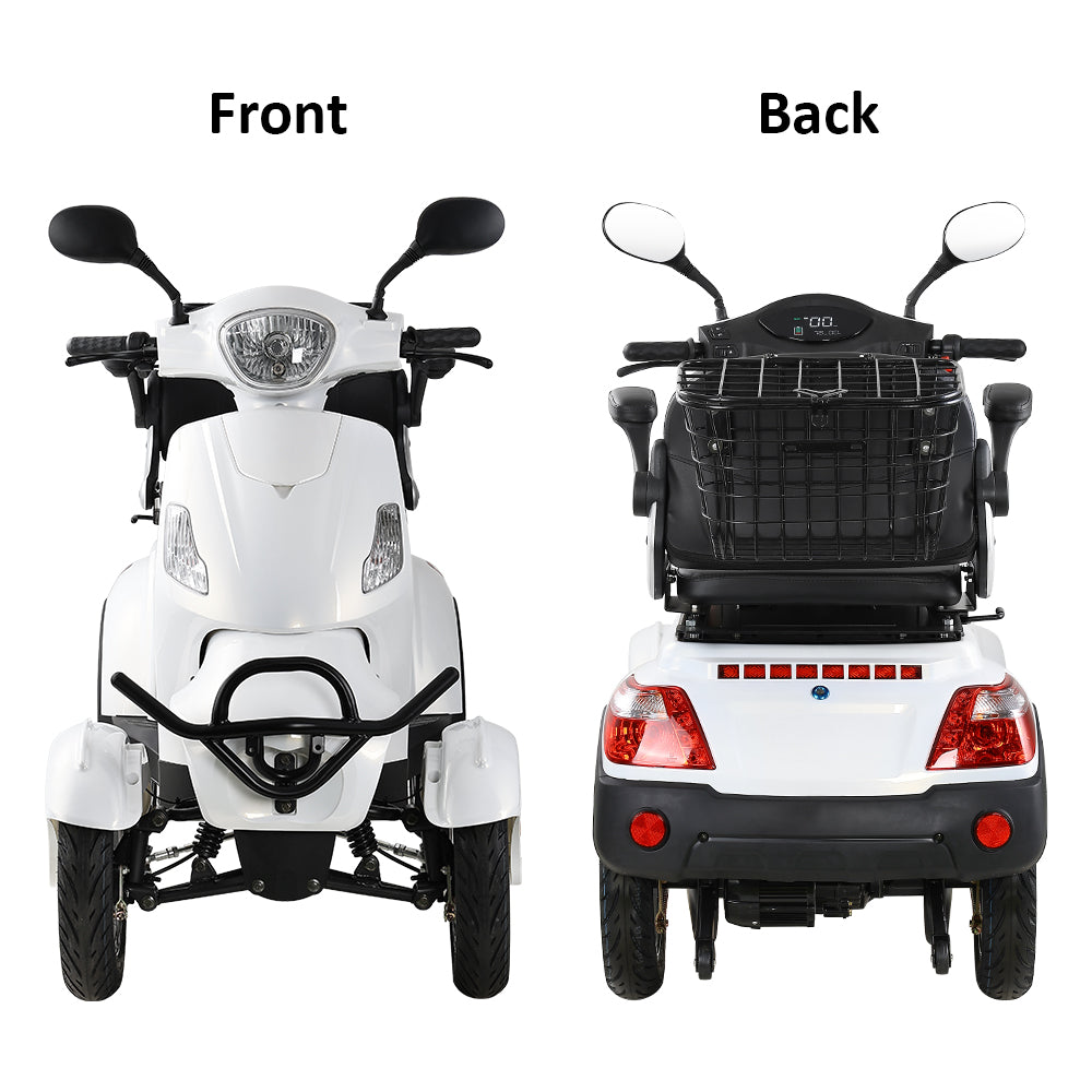 Eeeza 500W 60V 20Ah Electric Mobility Scooter with Adjustable Seat and Drum Brake