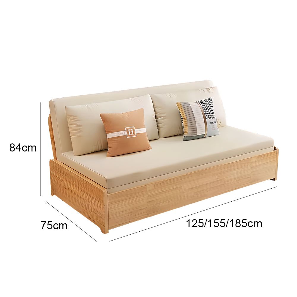Eeeza Modern Minimalist Sofa Bed With Storage Space