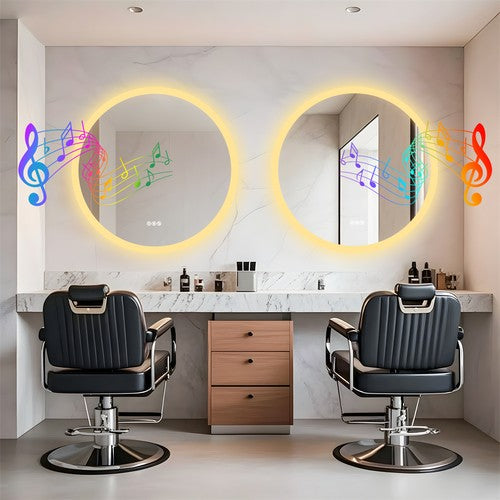80CM LED Lighted Bathroom Mirror Backlit Bluetooth Vanity Mirror Shatterproof AU