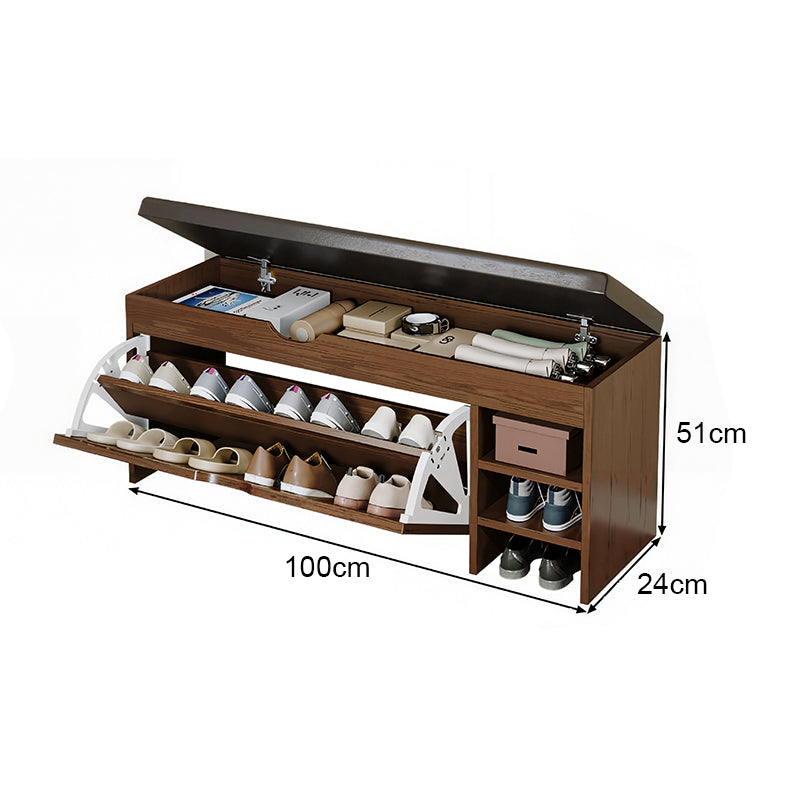 Multi-Functional Sit-On Shoe Cabinet