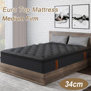 Viscountess 34cm Mattresses Queen Double King Single Euro Top Medium Firm Memory Foam Bed