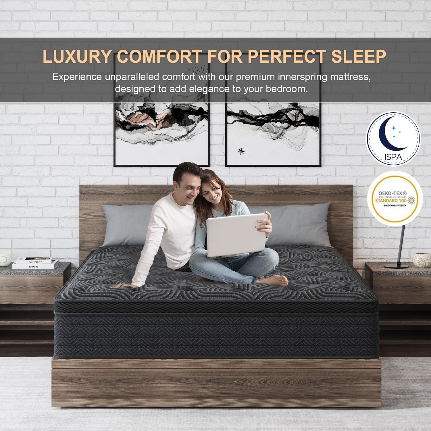 Viscountess 34cm Mattresses Queen Double King Single Euro Top Medium Firm Memory Foam Bed
