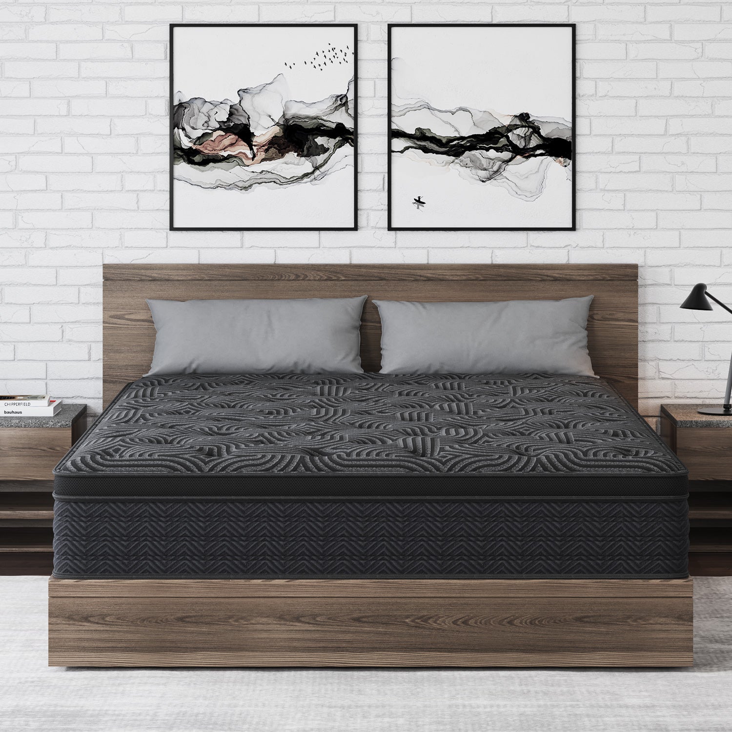 Viscountess 34cm Mattresses Queen Double King Single Euro Top Medium Firm Memory Foam Bed