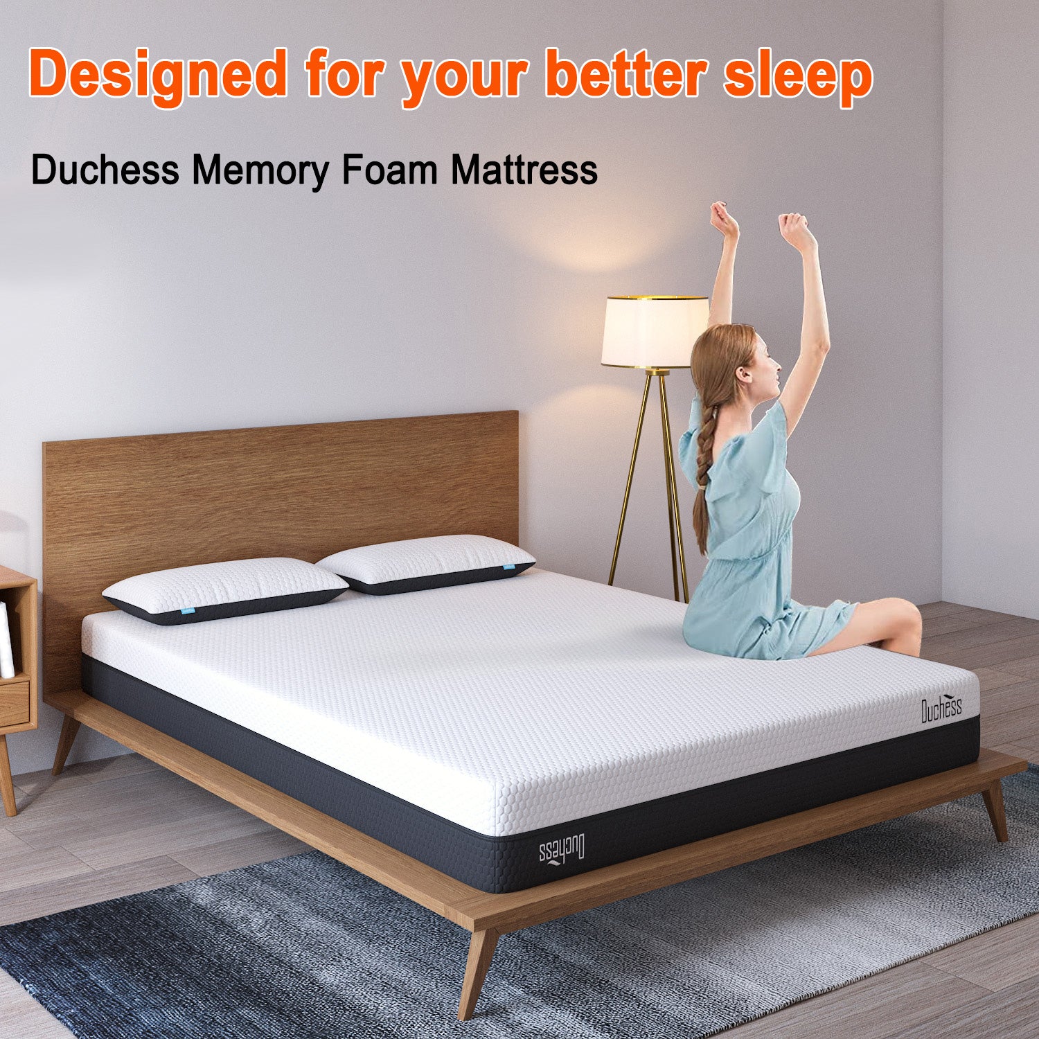 Duchess Mattress Queen Double Single Bed Mattresses Gel Memory Foam No Spring