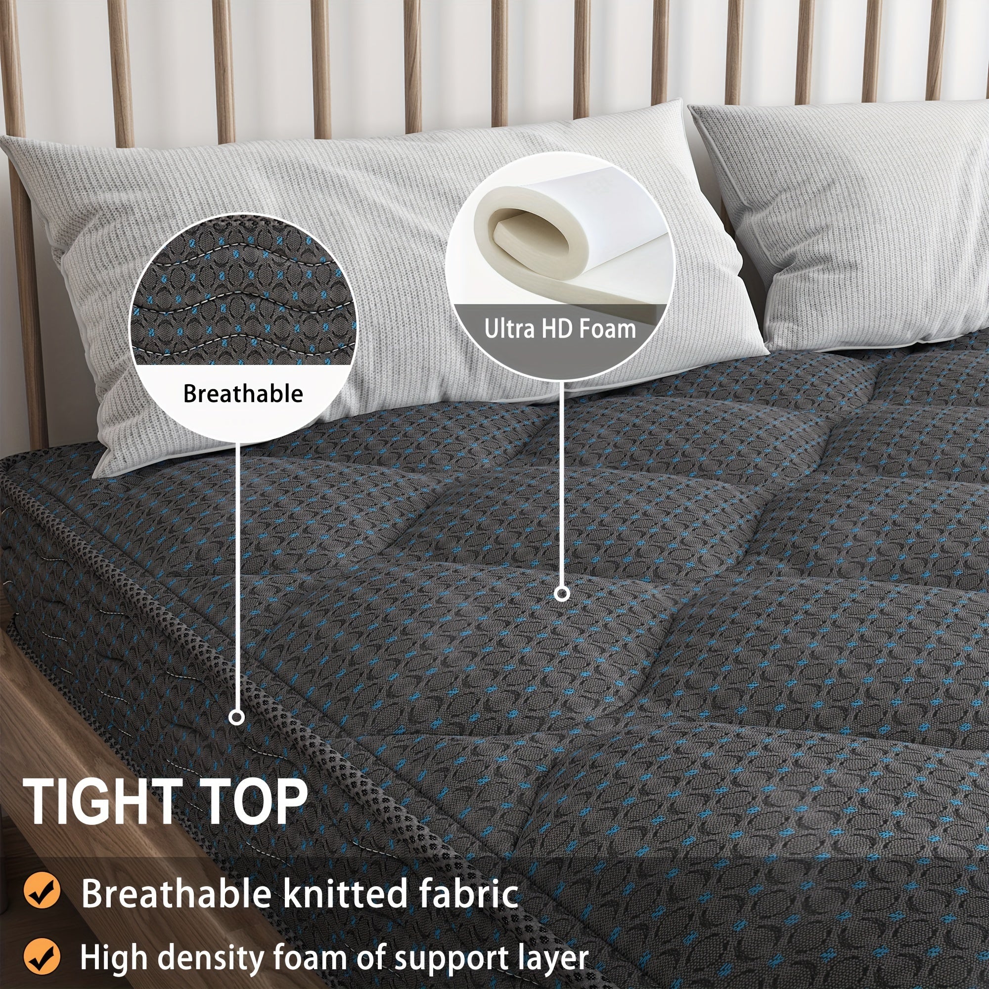 Sweetlove Single Bed Mattress 16cm Foam Medium Firm Bonnell Spring