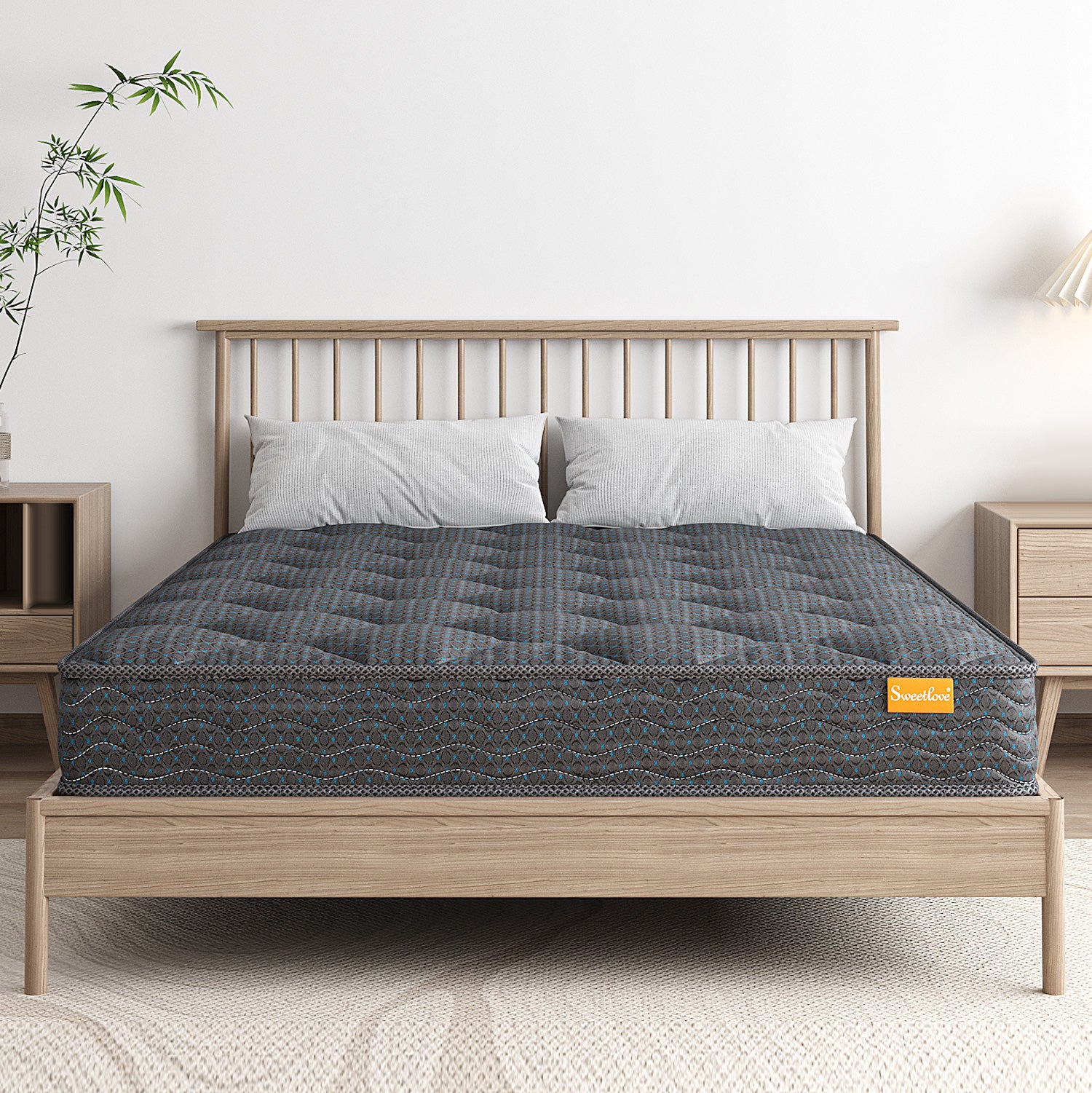 Sweetlove Single Bed Mattress 16cm Foam Medium Firm Bonnell Spring