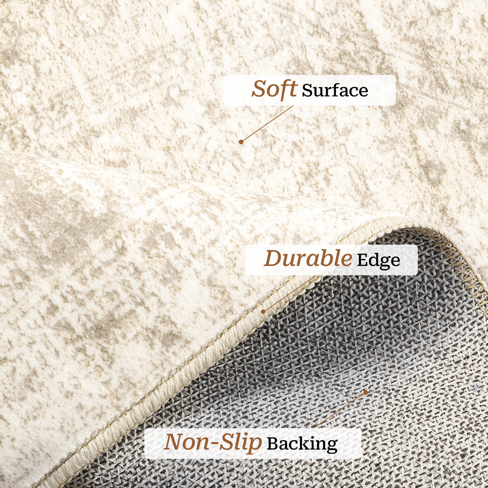 1pc Area Rug for Living Room Washable Rugs Non Slip Indoor Floor Carpet Foldable Large Soft Area Rug