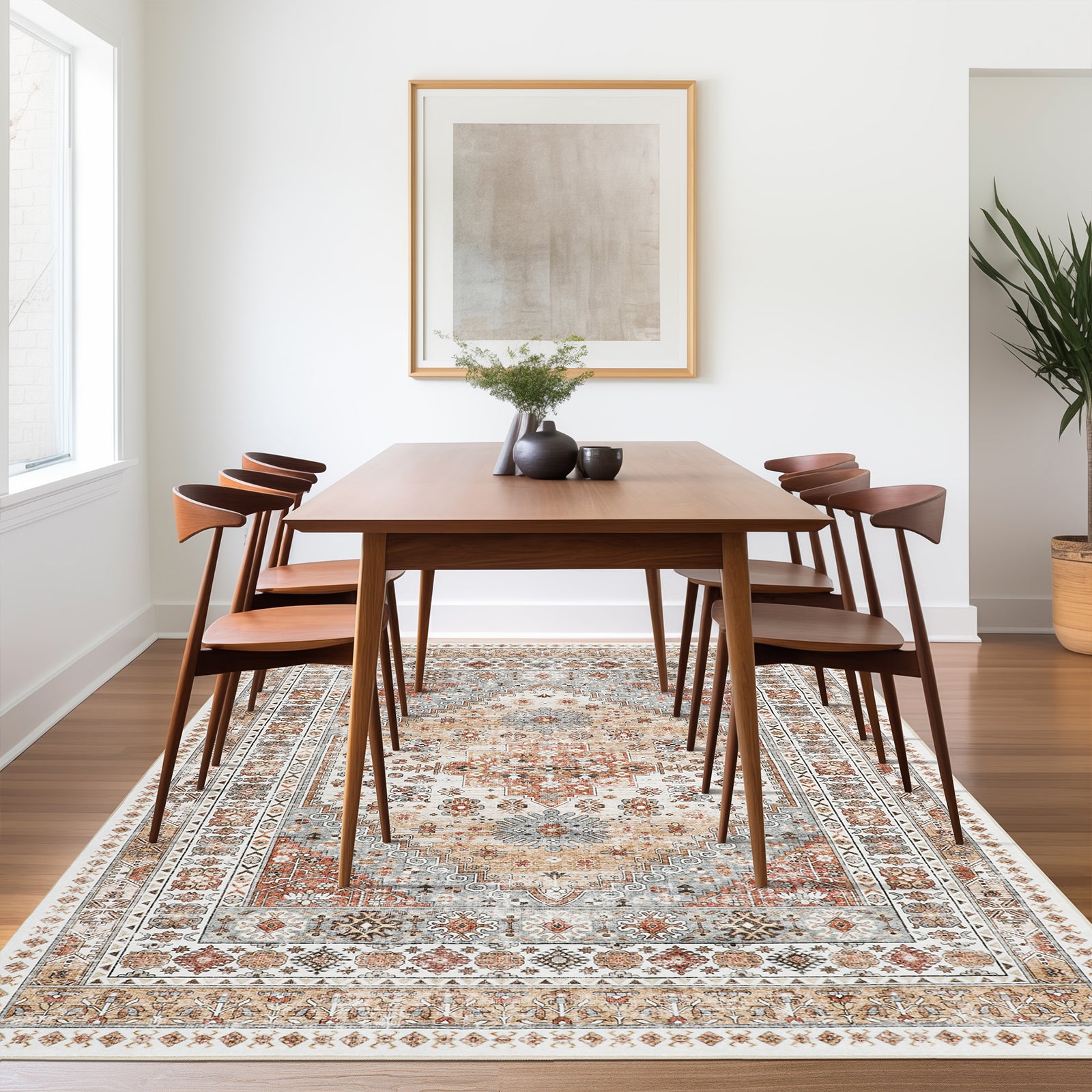 1pc Area Rug for Living Room Washable Rugs Non Slip Indoor Floor Carpet Foldable Large Soft Area Rug