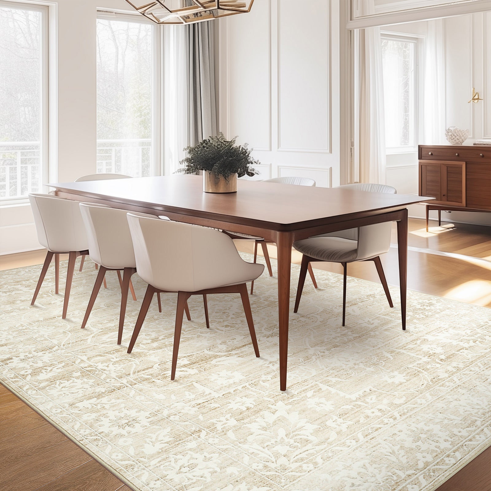 1pc Area Rug for Living Room Washable Rugs Non Slip Indoor Floor Carpet Foldable Large Soft Area Rug