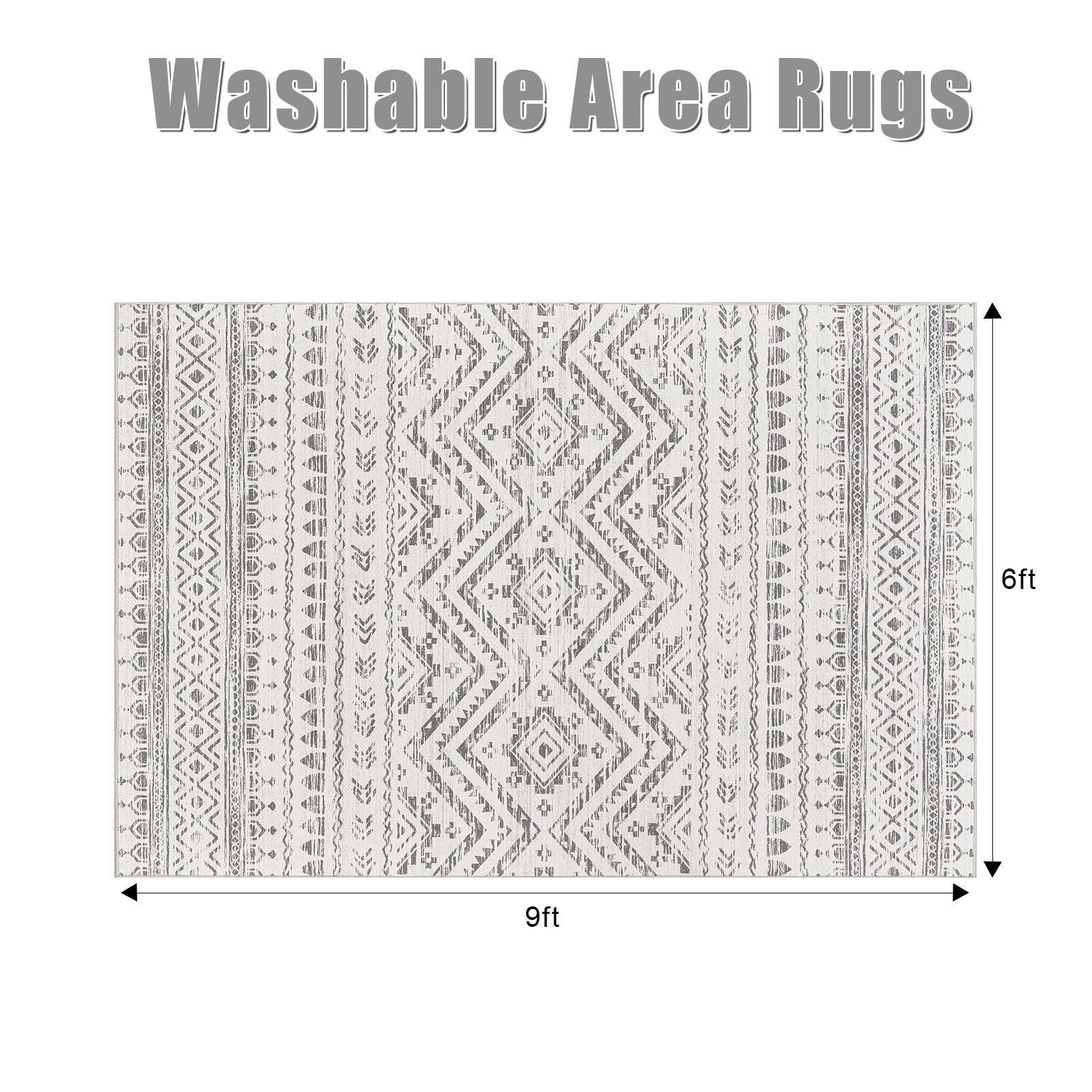 1pc Area Rug for Living Room Washable Rugs Non Slip Indoor Floor Carpet Foldable Large Soft Area Rug